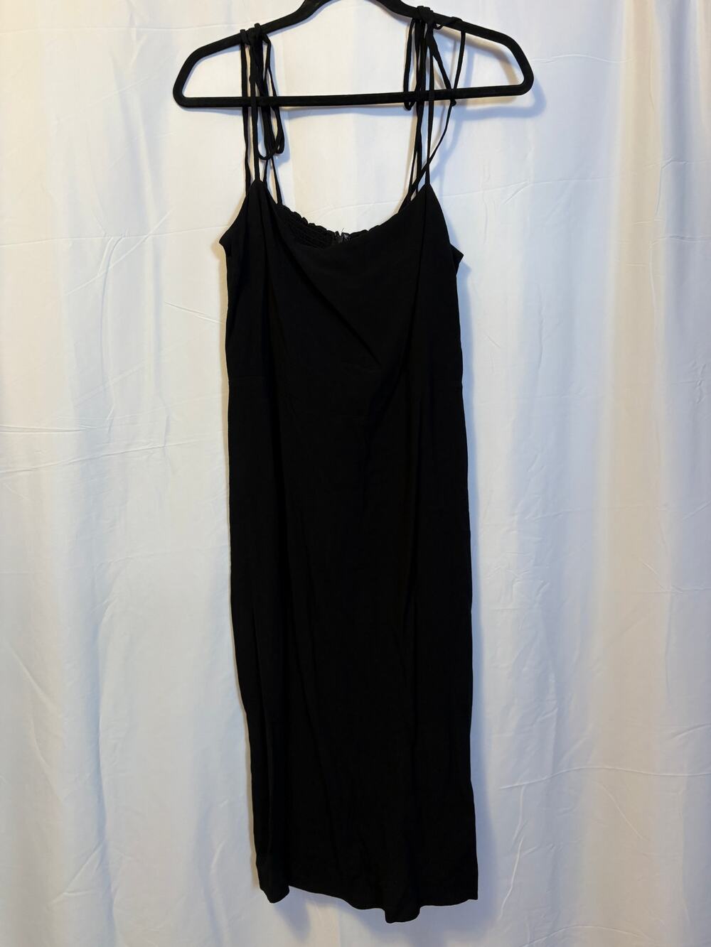 Reformation Spaghetti Strap Dress Black Sz 10